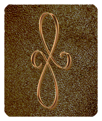 DF35-601-CP-SH-BR Copper Scroll Shimmer Brown